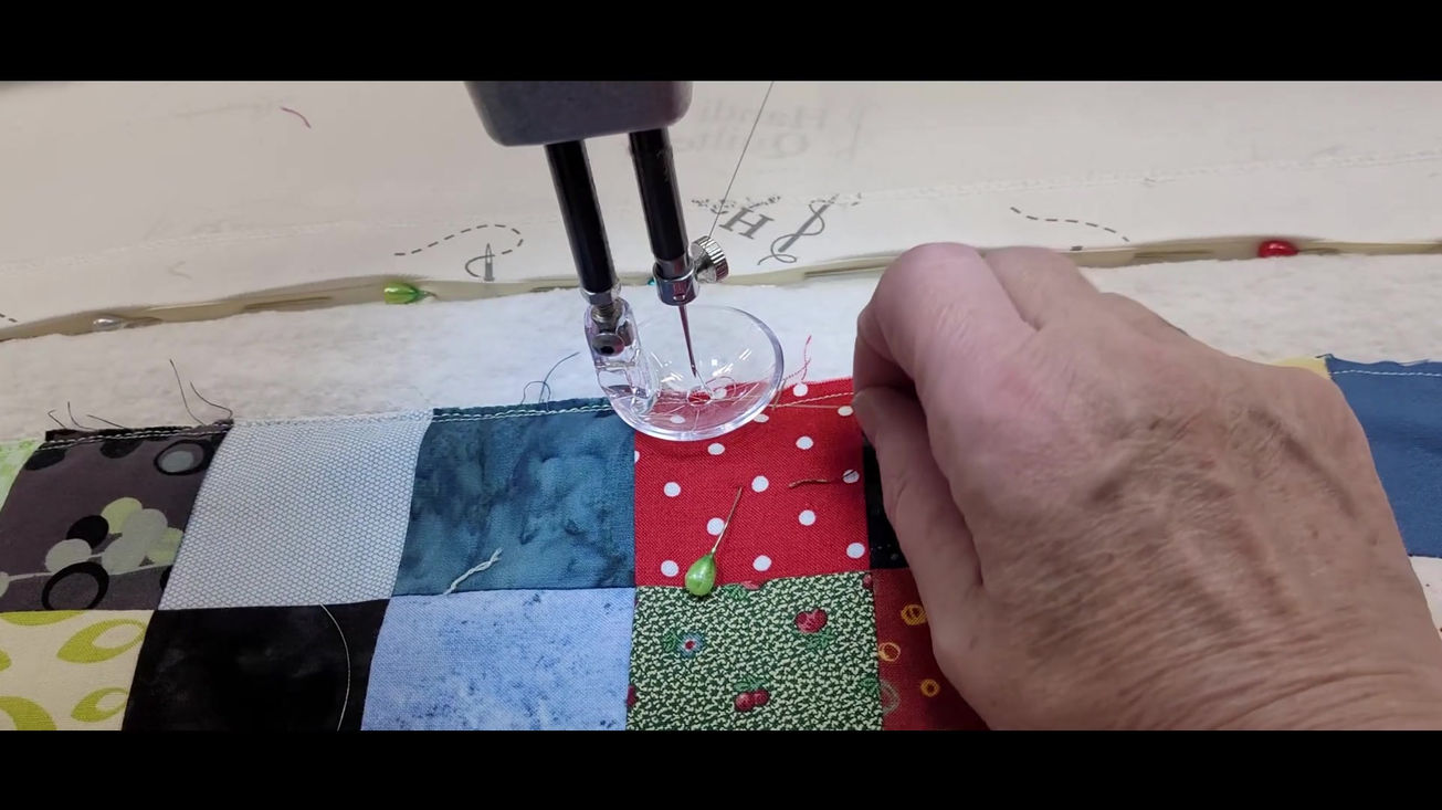 Basting the Quilt Top